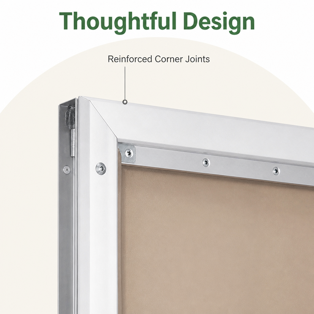 DogBedHouse Weatherproof Aluminum Frame & Magnetic Seal Pet Door (Locking Panel)