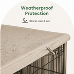 DogBedHouse Weatherproof Oxford Fabric & Mesh Windows Crate Cover