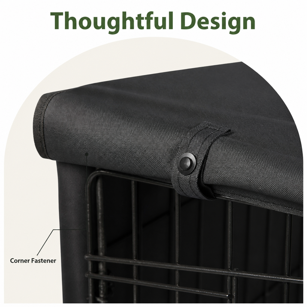 DogBedHouse Weatherproof Oxford Fabric & Mesh Windows Crate Cover
