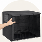 DogBedHouse Weatherproof Oxford Fabric & Mesh Windows Crate Cover