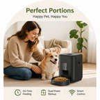DogBedHouse Wi-Fi Smart & Dual Power Automatic Pet Feeder