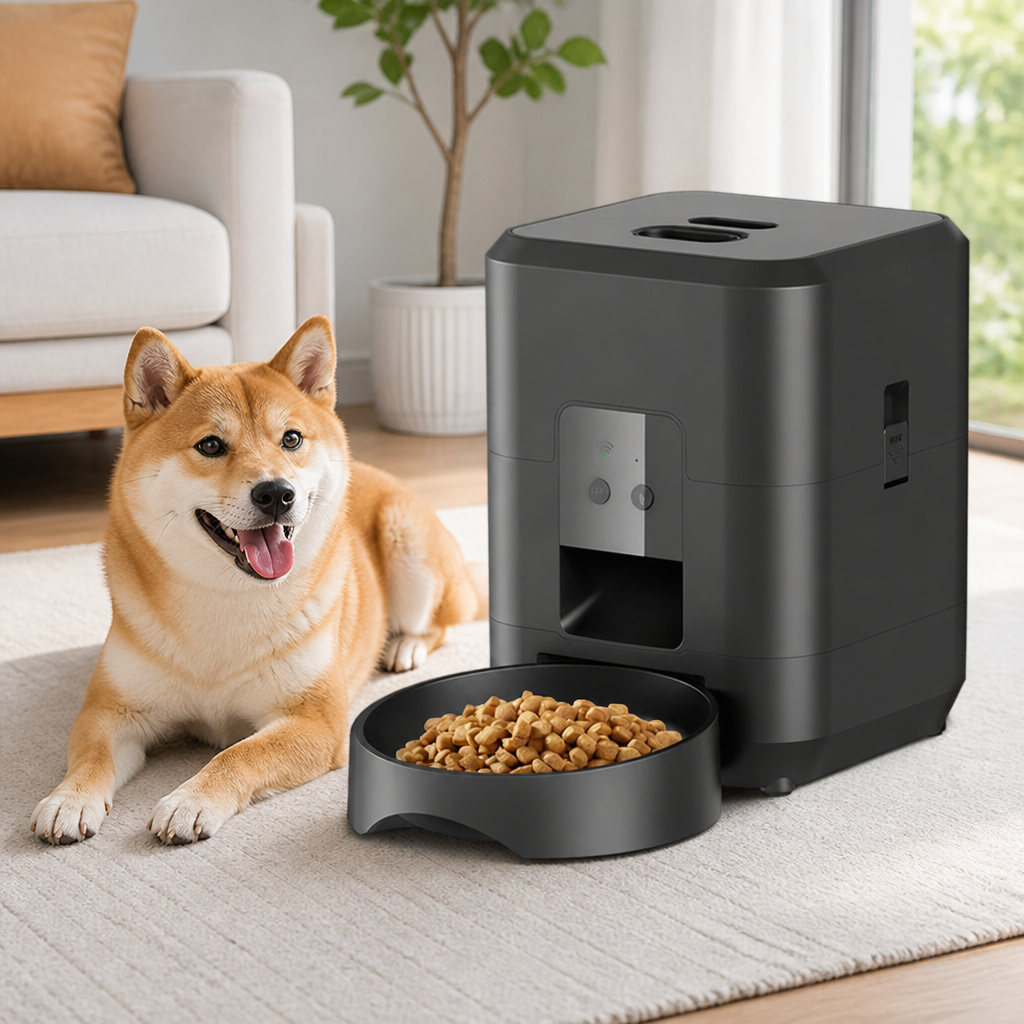 DogBedHouse Wi-Fi Smart & Dual Power Automatic Pet Feeder