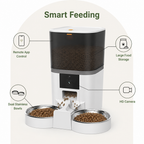 DogBedHouse WiFi App Control & Stainless Steel Bowl Pet Feeder