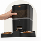 DogBedHouse WiFi App Control & Stainless Steel Bowl Pet Feeder