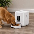 DogBedHouse WiFi App-Controlled & Portion-Control Automatic Pet Feeder (Removable Hopper)