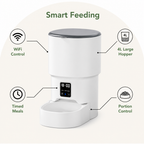 DogBedHouse WiFi App-Controlled & Portion Control Pet Feeder (4L Hopper)