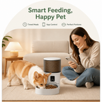 DogBedHouse WiFi App-Controlled & Portion Control Pet Feeder (4L Hopper)