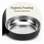 DogBedHouse WiFi & Button Programmable Pet Feeder (4L, Stainless Bowls)