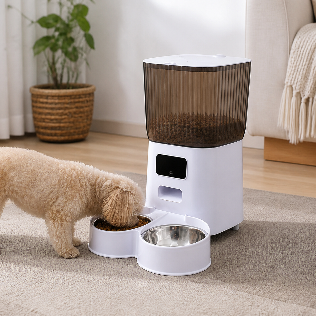 DogBedHouse WiFi & Camera Automatic Pet Feeder (5L Hopper)