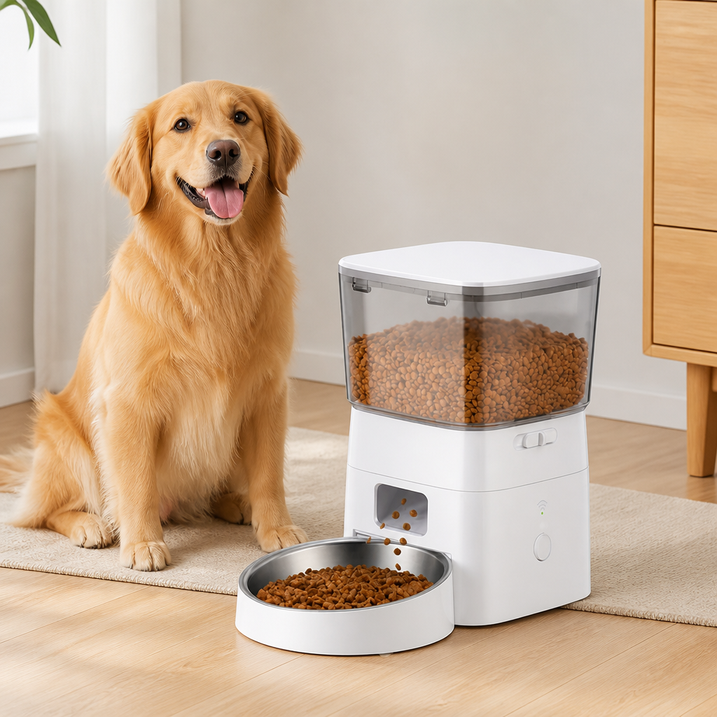 DogBedHouse WiFi Remote & Portion Control Automatic Dog Feeder