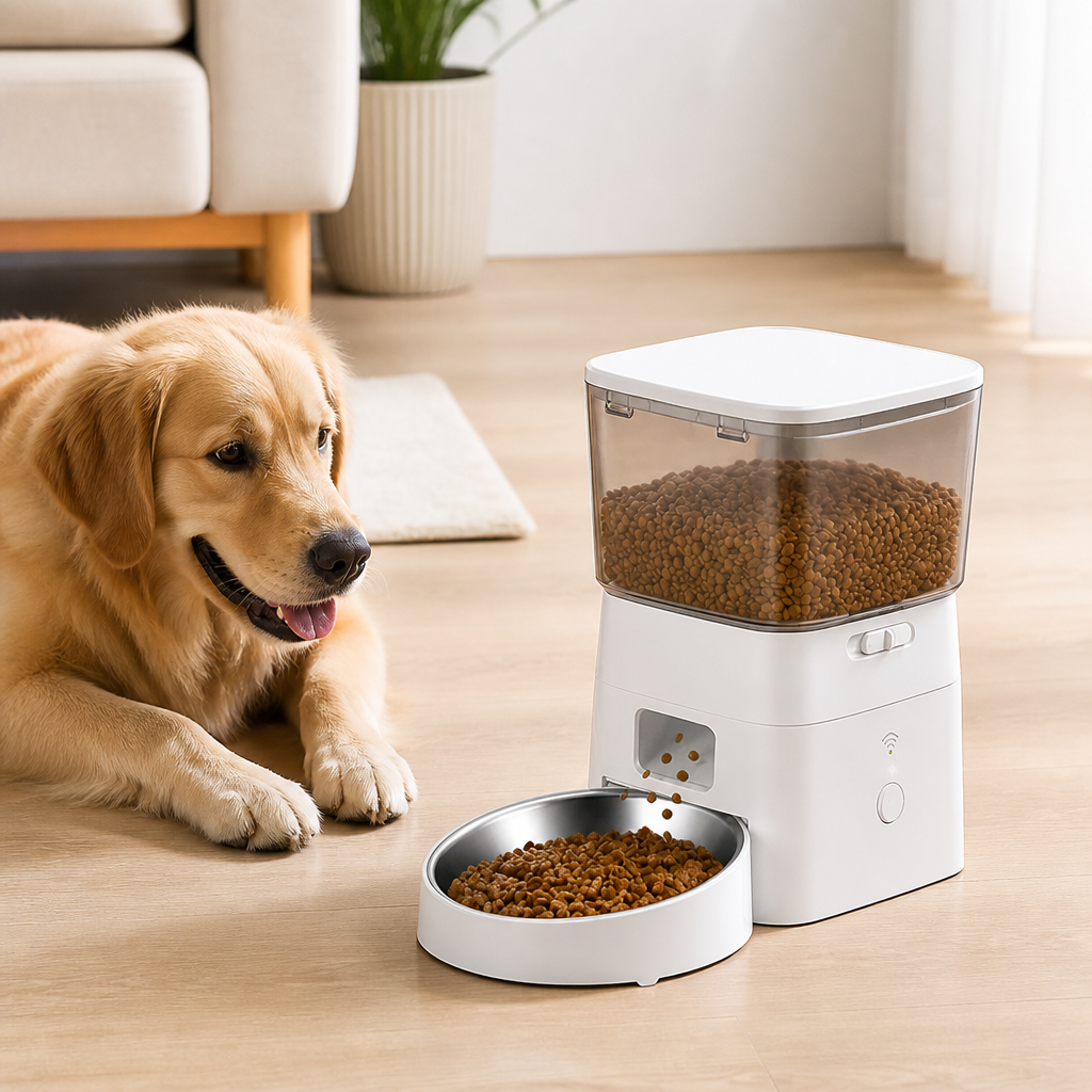 DogBedHouse WiFi Remote & Portion Control Automatic Dog Feeder