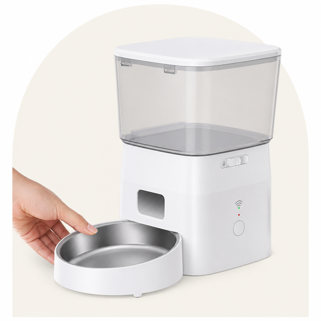DogBedHouse WiFi Remote & Portion Control Automatic Dog Feeder