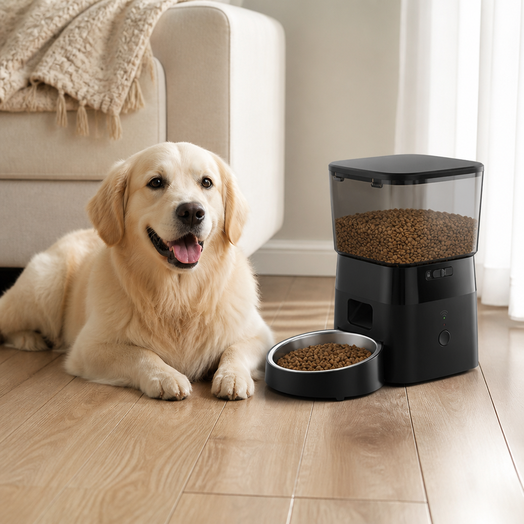 DogBedHouse WiFi Remote & Portion Control Automatic Dog Feeder