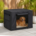 DogBedHouse Windproof Oxford & Mesh Windows Crate Cover (Fits 36-Inch Crates)