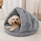 DogBedHouse Winter Warm Plush & Washable Cat & Small Dog Bed