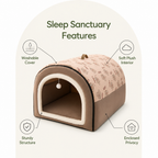 DogBedHouse Winter-Warm Plush & Washable Dog Bed