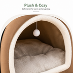 DogBedHouse Winter-Warm Plush & Washable Dog Bed