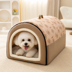 DogBedHouse Winter-Warm Plush & Washable Dog Bed