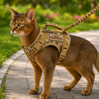 Escape-Resistant Adjustable Breathable Mesh Cat Harness (Vest-Style)