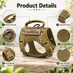 Escape-Resistant Adjustable Breathable Mesh Cat Harness (Vest-Style)