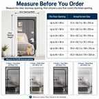 Fine-Grid Dual-Zipper Pet Mesh Door (No-Drill Install)