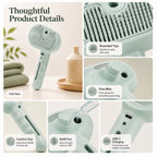 Fine-Mist Spray & One-Click Hair Release Pet Grooming Brush