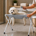 Foldable Elevated Breathable Mesh Pet Grooming Rack (Supports 44 lb)