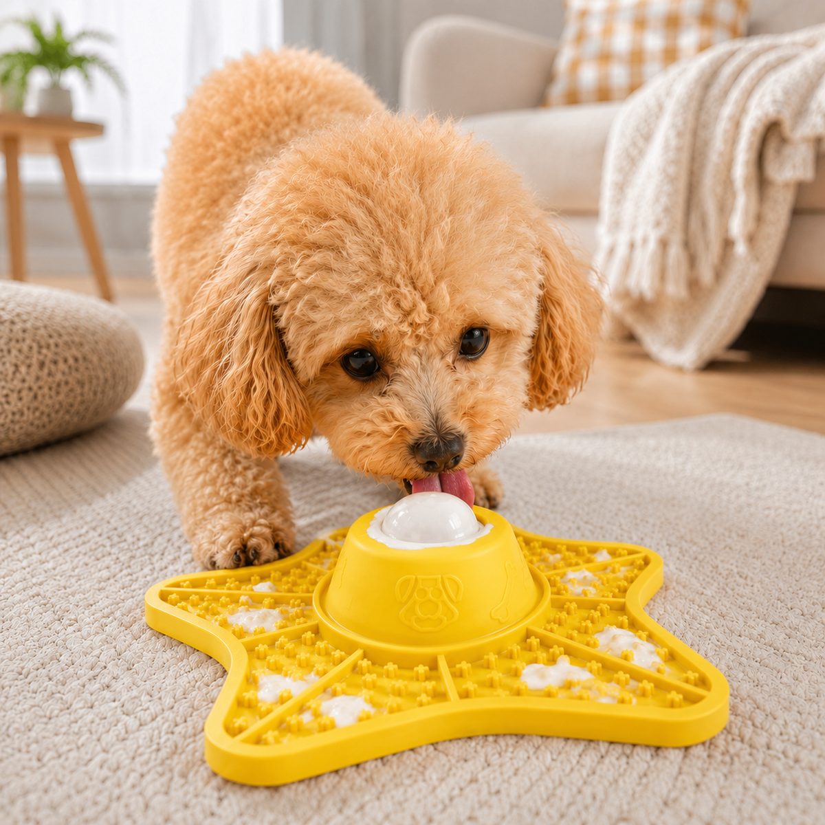 Food-Grade Silicone Rolling Ball Slow Feeder Lick Mat