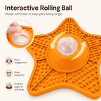 Food-Grade Silicone Rolling Ball Slow Feeder Lick Mat
