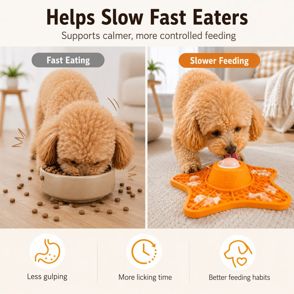 Food-Grade Silicone Rolling Ball Slow Feeder Lick Mat