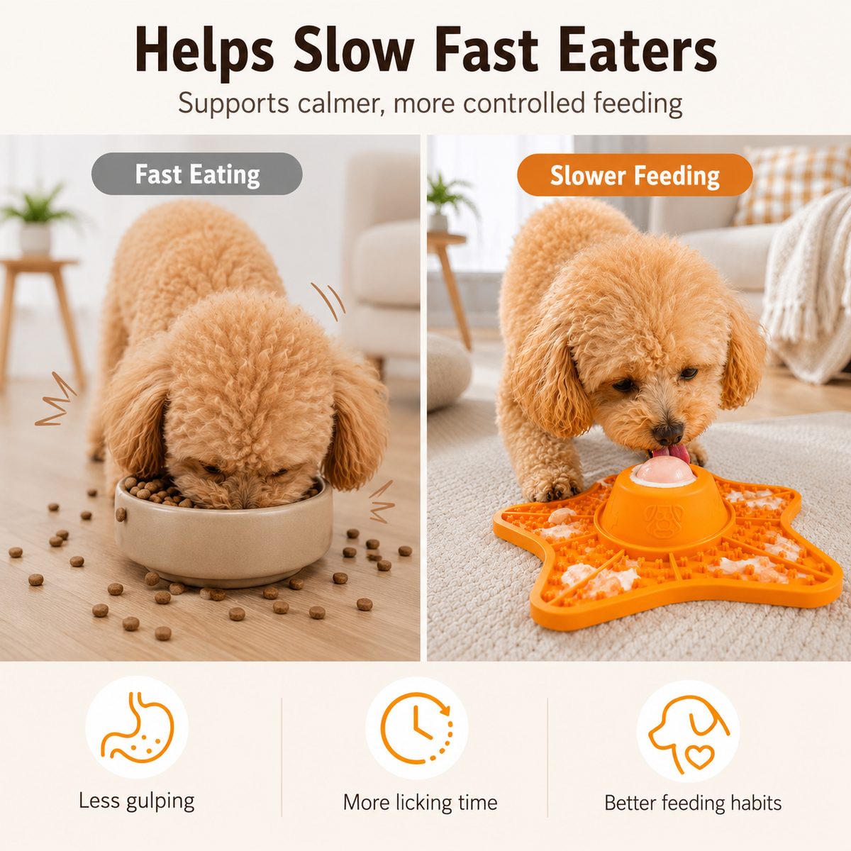 Food-Grade Silicone Rolling Ball Slow Feeder Lick Mat