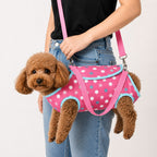 Four-Leg Breathable Mesh Pet Carrier (Detachable Strap)