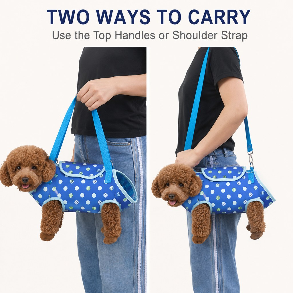 Four-Leg Breathable Mesh Pet Carrier (Detachable Strap)