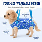 Four-Leg Breathable Mesh Pet Carrier (Detachable Strap)