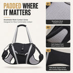 Full-Body Adjustable Padded Mesh Dog Lift Harness