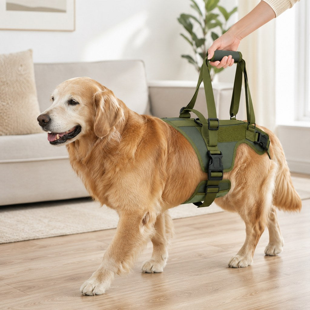 Full-Body Padded Dog Mobility Harness (Adjustable Lift Straps)