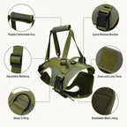 Full-Body Padded Dog Mobility Harness (Adjustable Lift Straps)