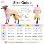 Full-Body Waterproof & Breathable Dog Rain Suit (Built-In Leash Ring)
