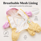 Full-Body Waterproof & Breathable Dog Rain Suit (Built-In Leash Ring)