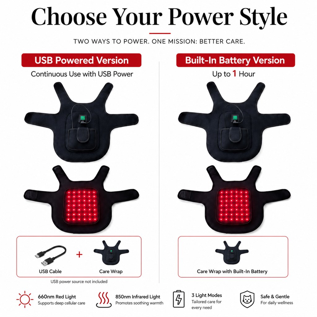 Hands-Free Red & Near-Infrared Vest (For French Bulldogs)