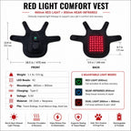 Hands-Free Red & Near-Infrared Vest (For French Bulldogs)