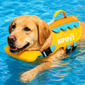 High-Visibility Chin Float & Rescue Handle Dog Life Jacket