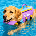 High-Visibility Chin Float & Rescue Handle Dog Life Jacket