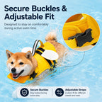 High-Visibility Chin Float & Rescue Handle Dog Life Jacket
