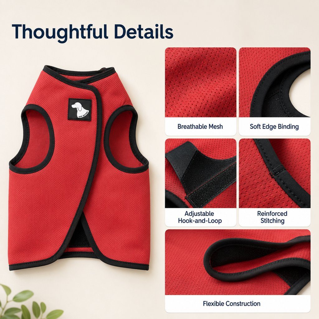 Hug-Like Adjustable Breathable Dog Comfort Wrap Vest