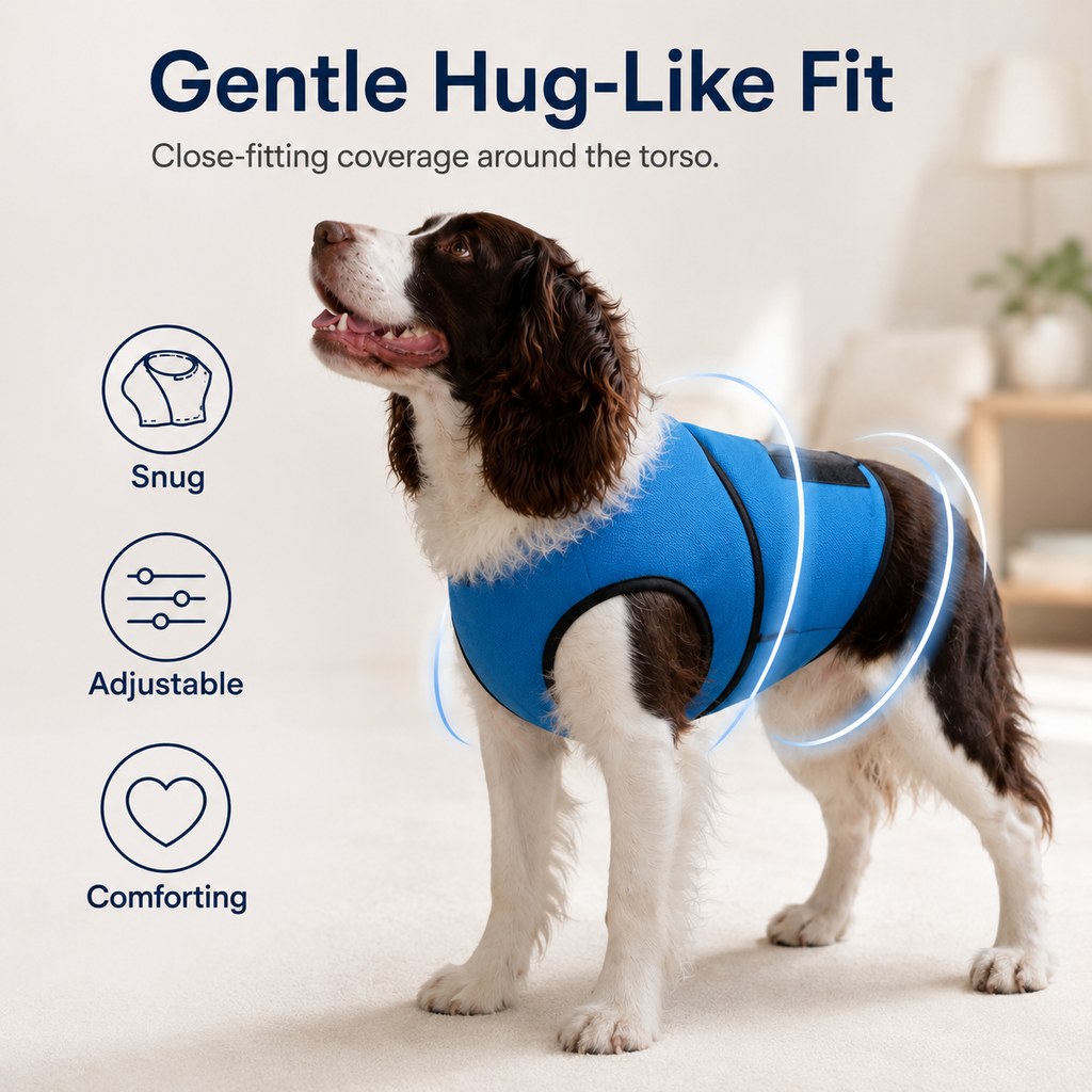 Hug-Like Adjustable Breathable Dog Comfort Wrap Vest