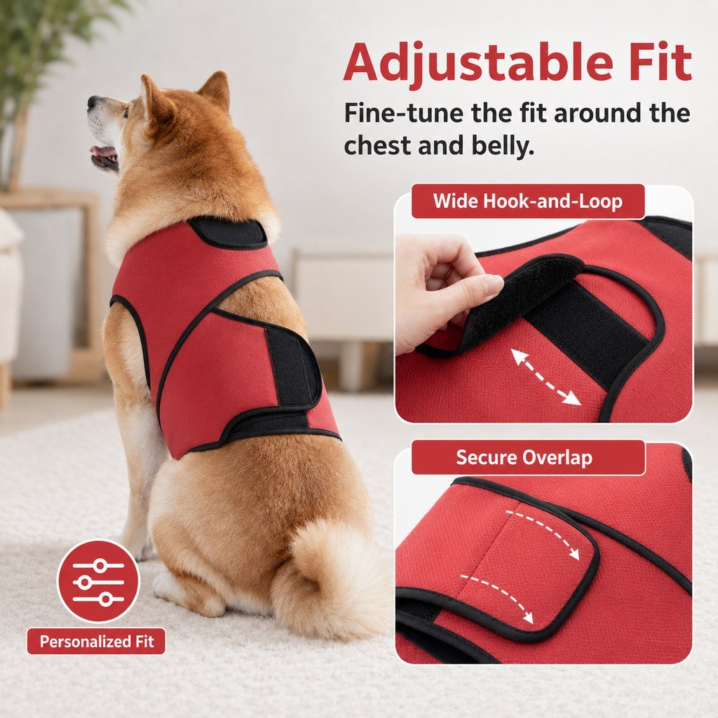 Hug-Like Adjustable Breathable Dog Comfort Wrap Vest