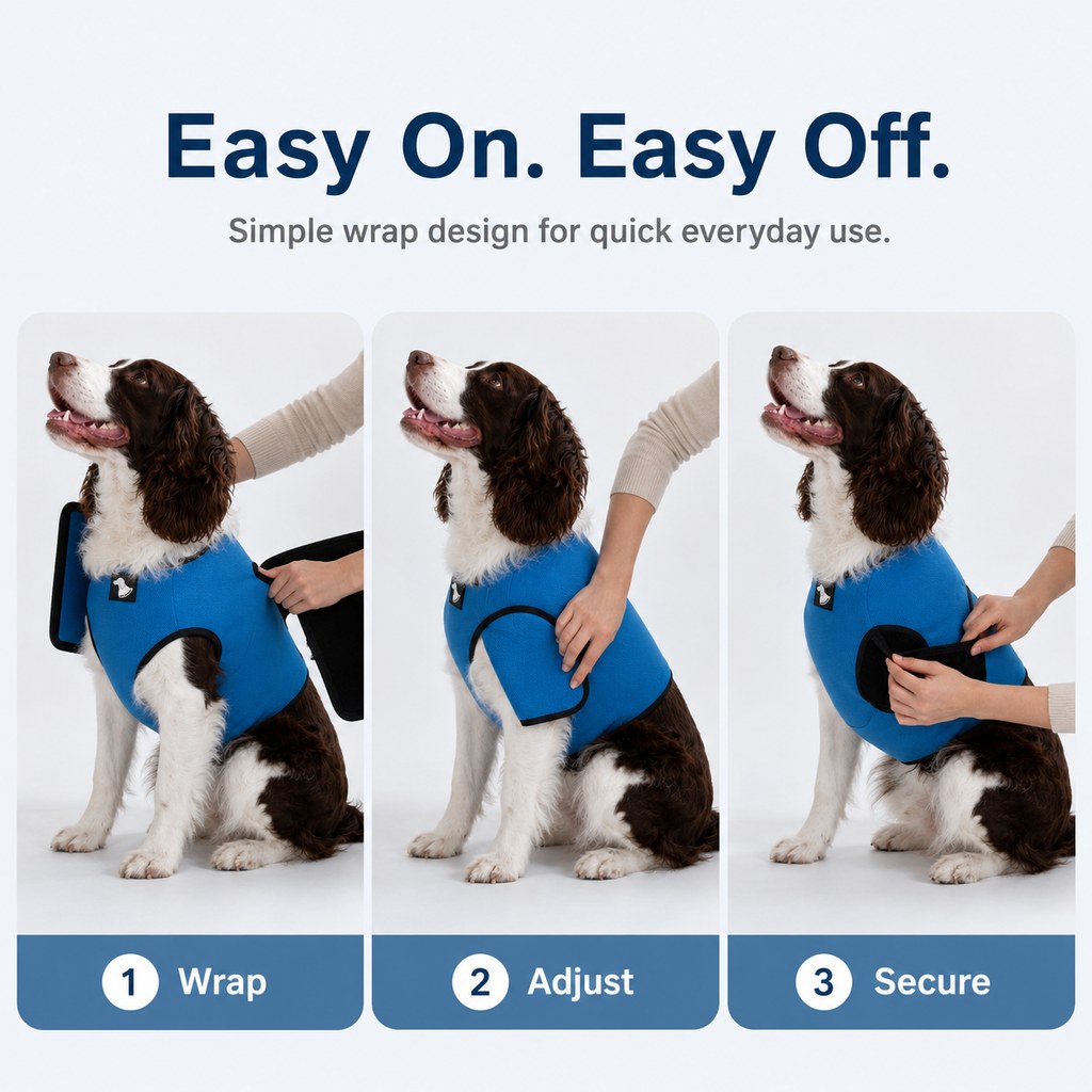 Hug-Like Adjustable Breathable Dog Comfort Wrap Vest