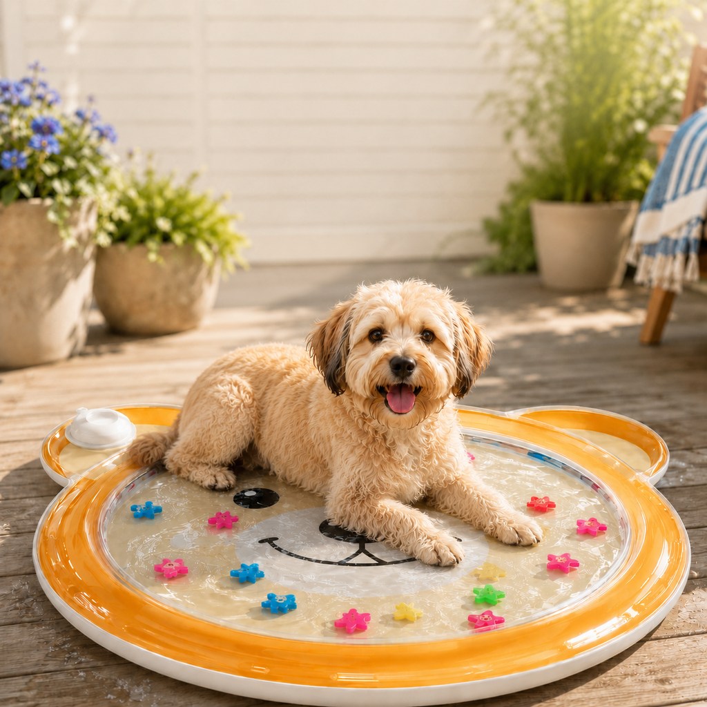Interactive Cooling Pet Water Mat (Foldable)