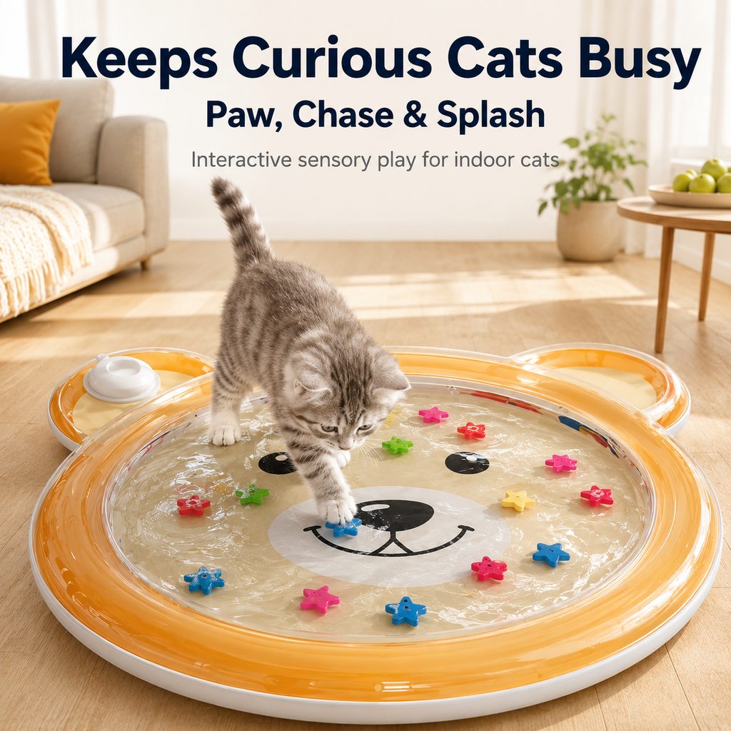 Interactive Cooling Pet Water Mat (Foldable)
